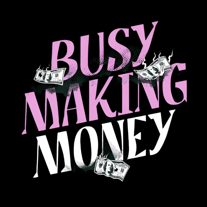 Men’s 100% Cotton Regular Fit T-Shirt –Busy Making Money