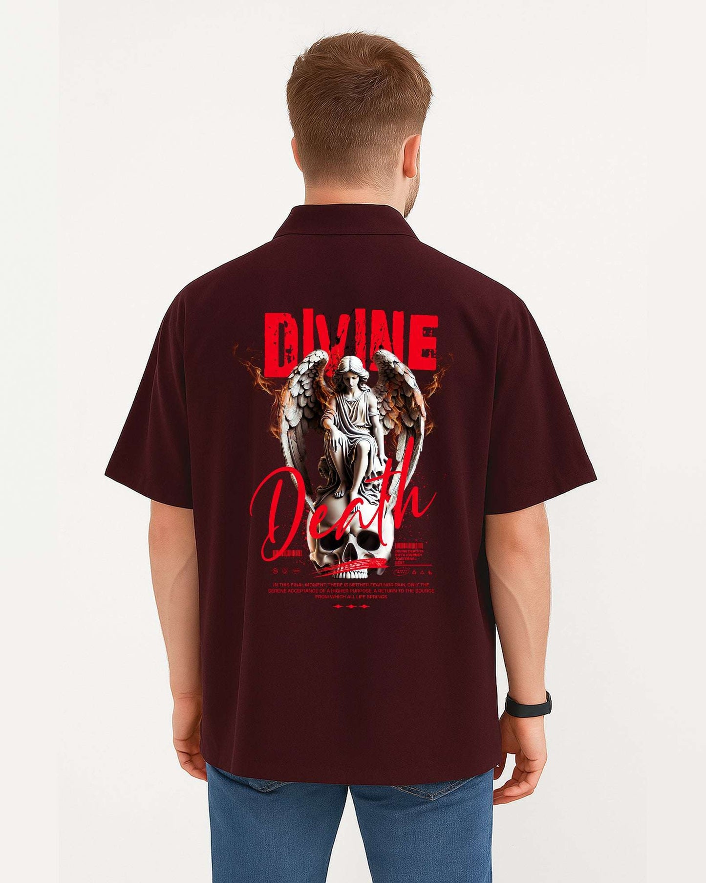 Men's Dual-Side Printed Relaxed Shirt – 100% Cotton | Bold & Breezy