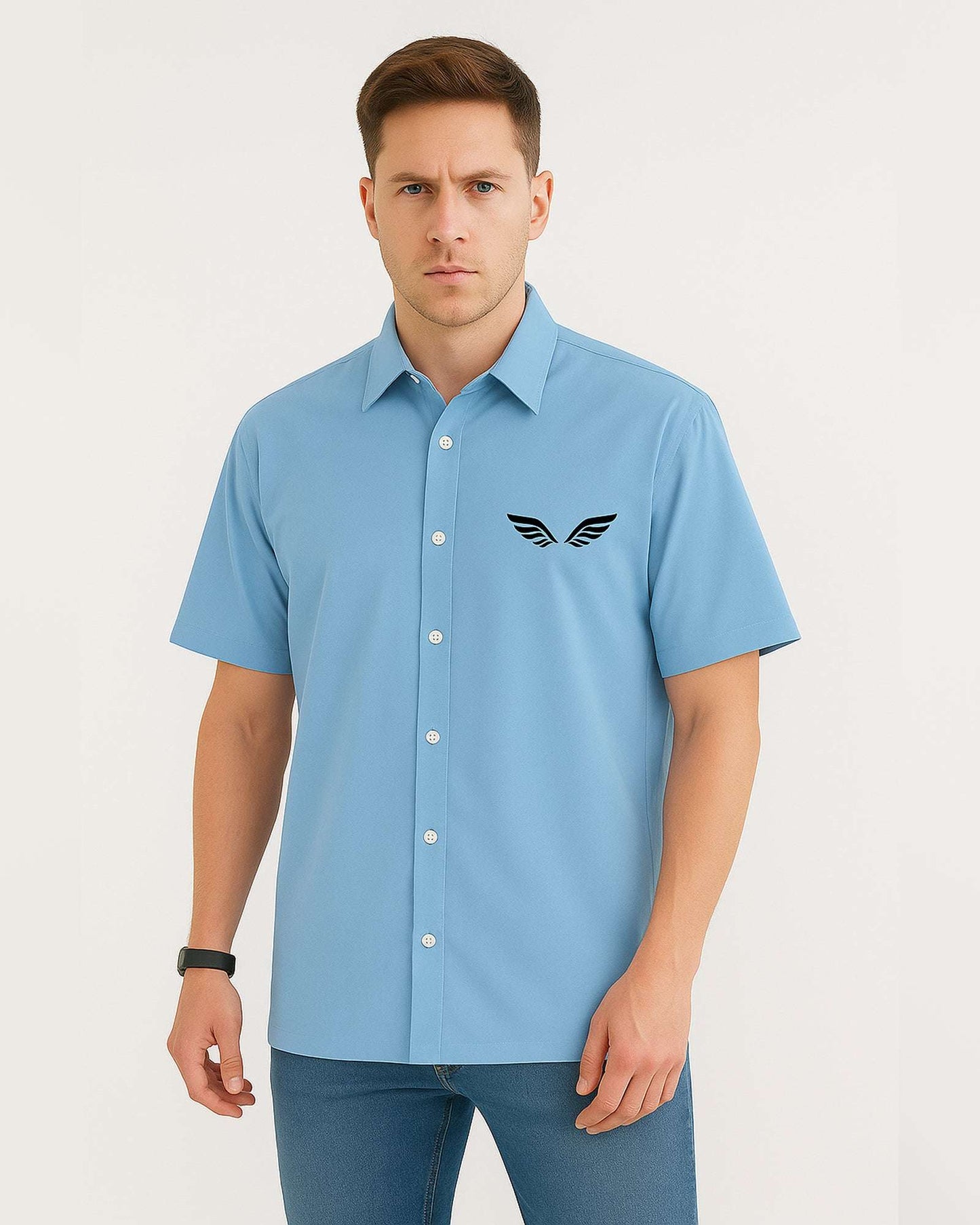 Men's Dual-Side Printed Relaxed Shirt – 100% Cotton | Bold & Breezy