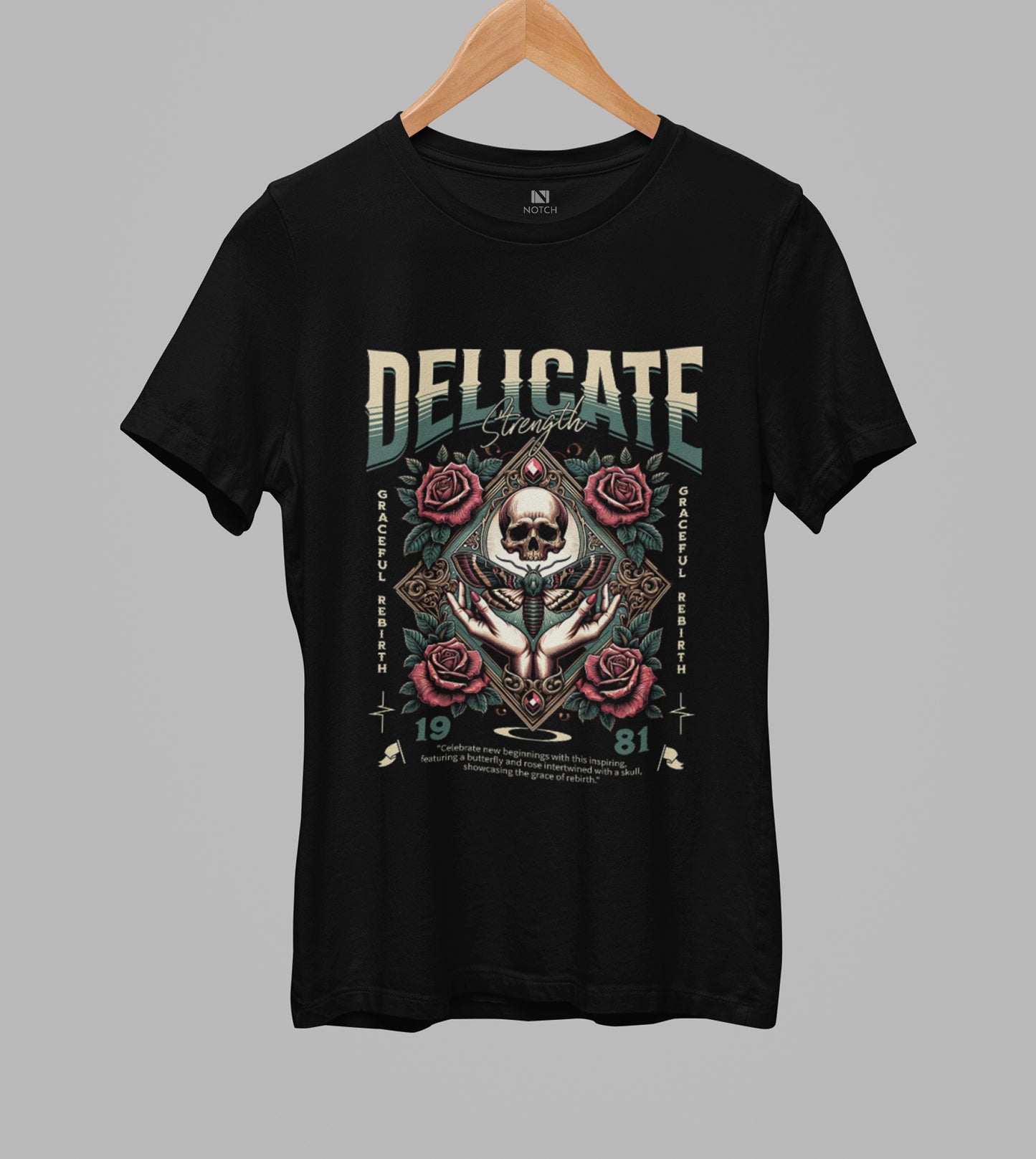 Women’s Curved Hem Cotton T-Shirt - Delicate