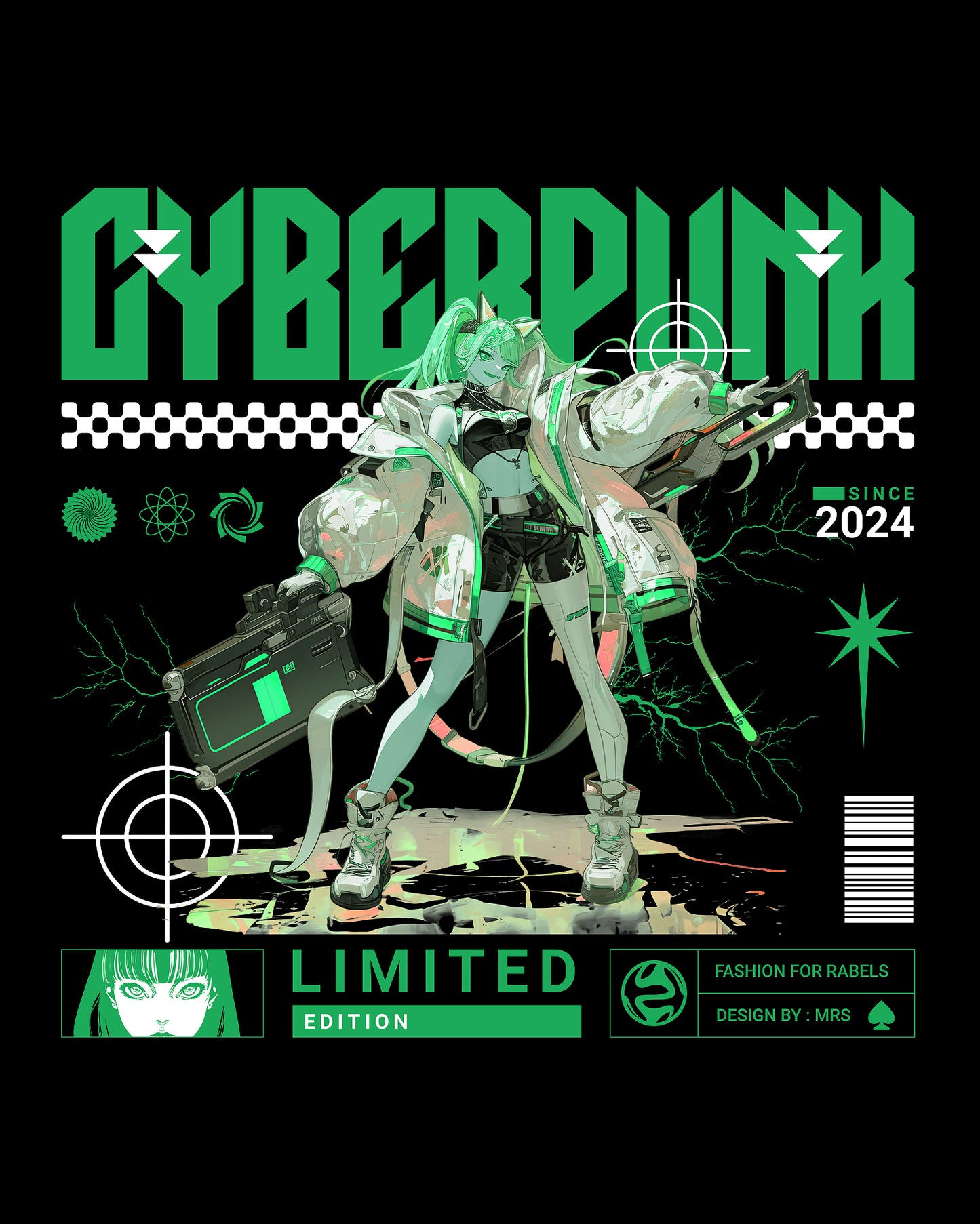 Menโs 100% Cotton Regular Fit T-Shirt - Cyberpunk