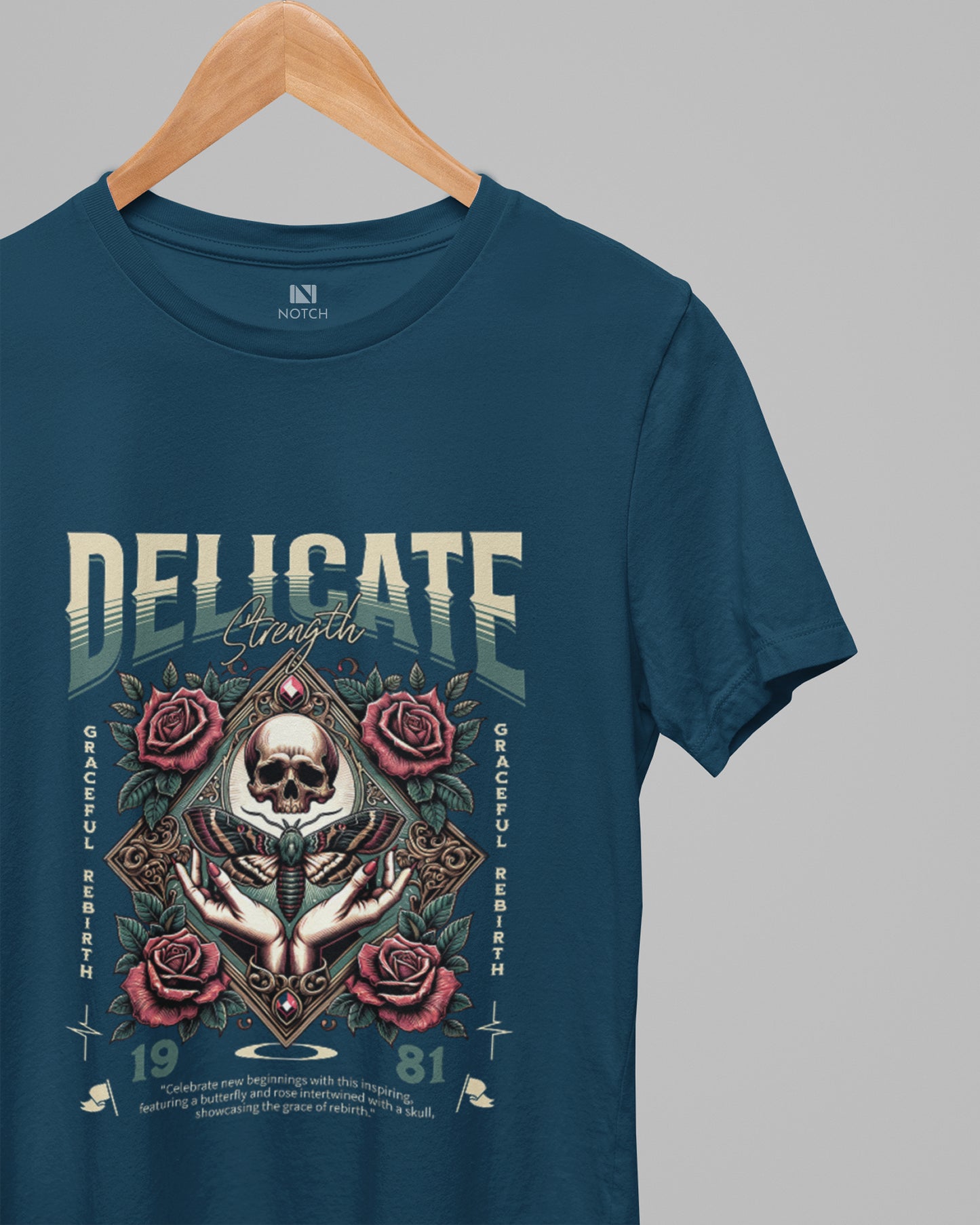 Women’s Curved Hem Cotton T-Shirt - Delicate