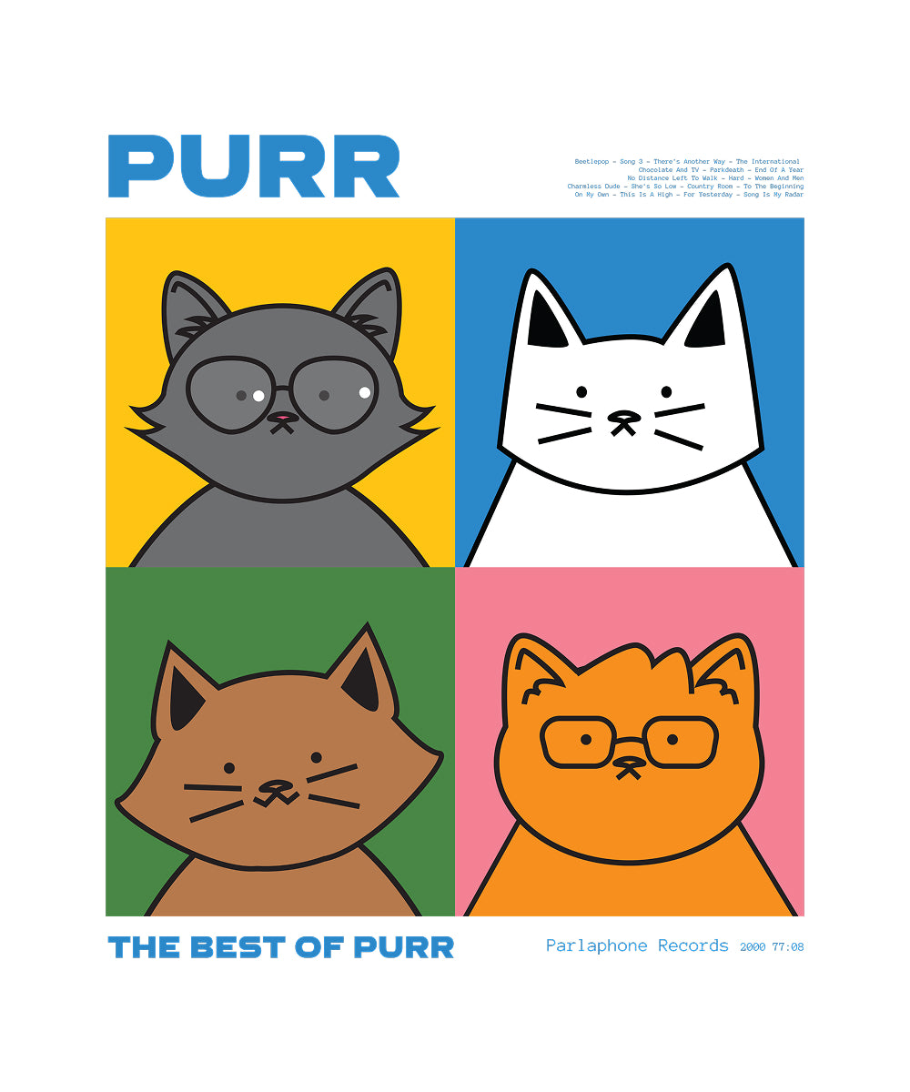 Women’s Oversized Cotton Tee – PURR!!!