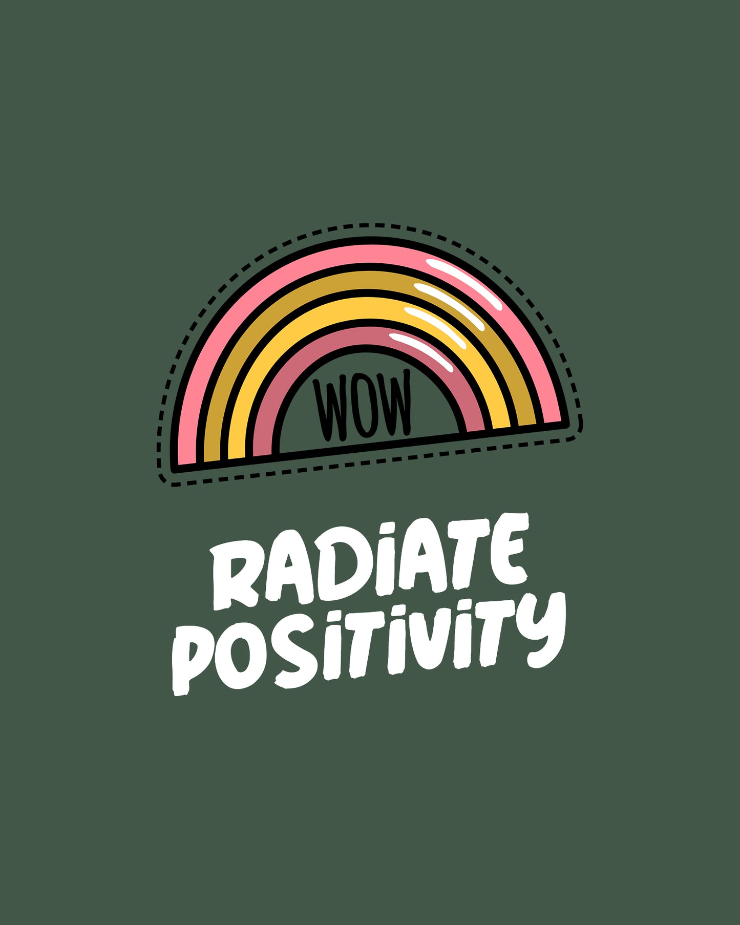 Women’s Classic Curved Hem T-Shirt - Radiate Positvity