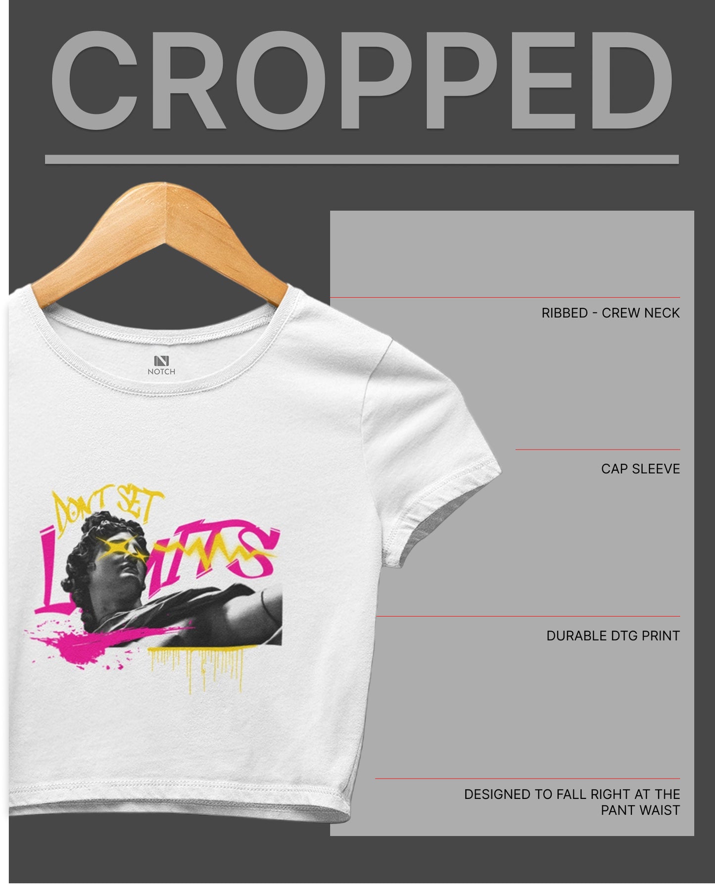 Women’s Cropped Cotton Tee – Smooth, Breezy & Effortlessly Chic