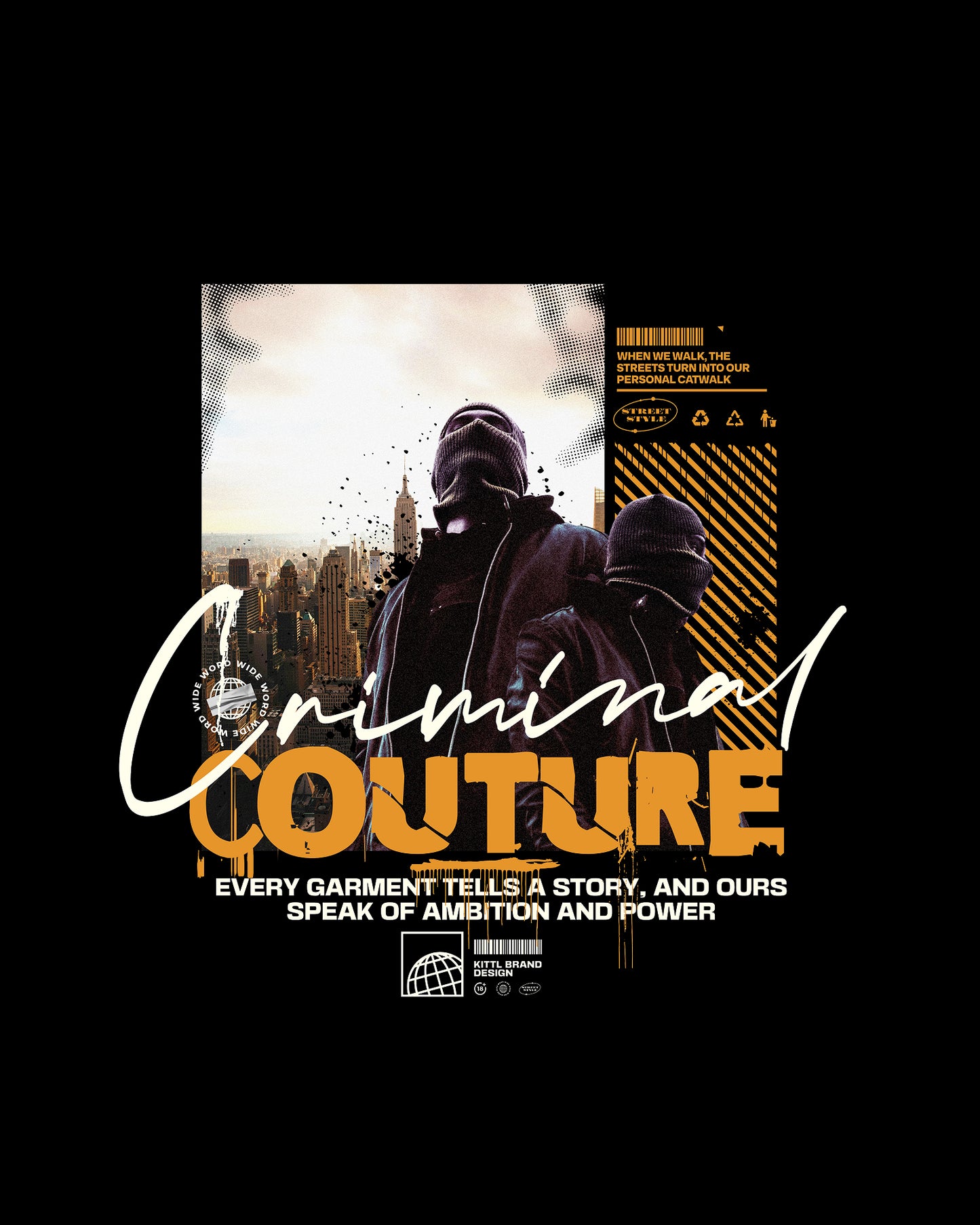 Menโs 100% Cotton Regular Fit T-Shirt - Criminal Couture