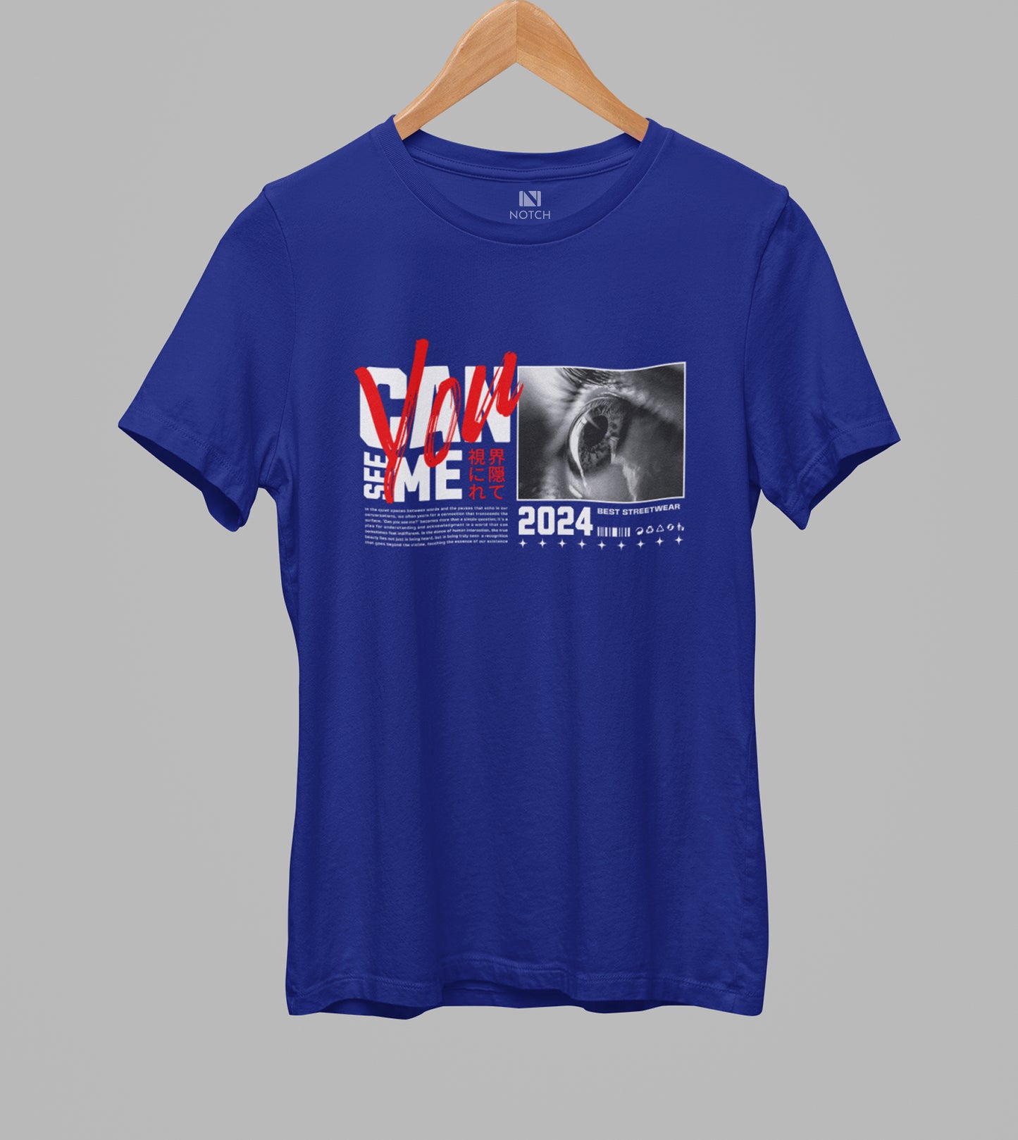 Women’s Regular Fit Curved Hem T-Shirt - Can You See Me