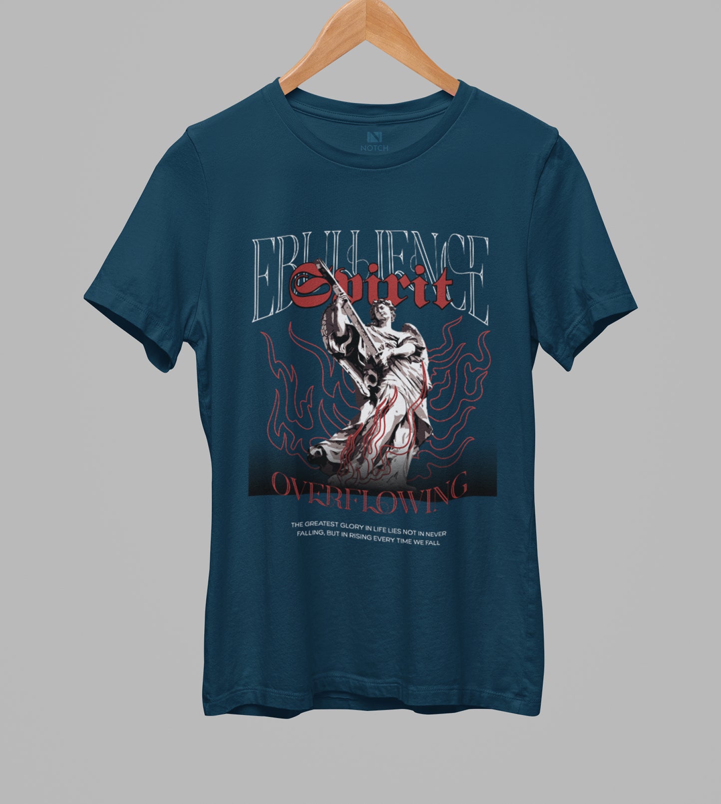 Women’s Curved Hem Cotton T-Shirt – Spirit