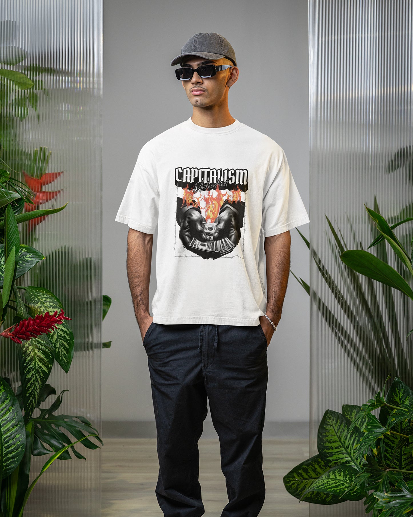 Men’s Oversized Terry-Knit Tee | Capitalism