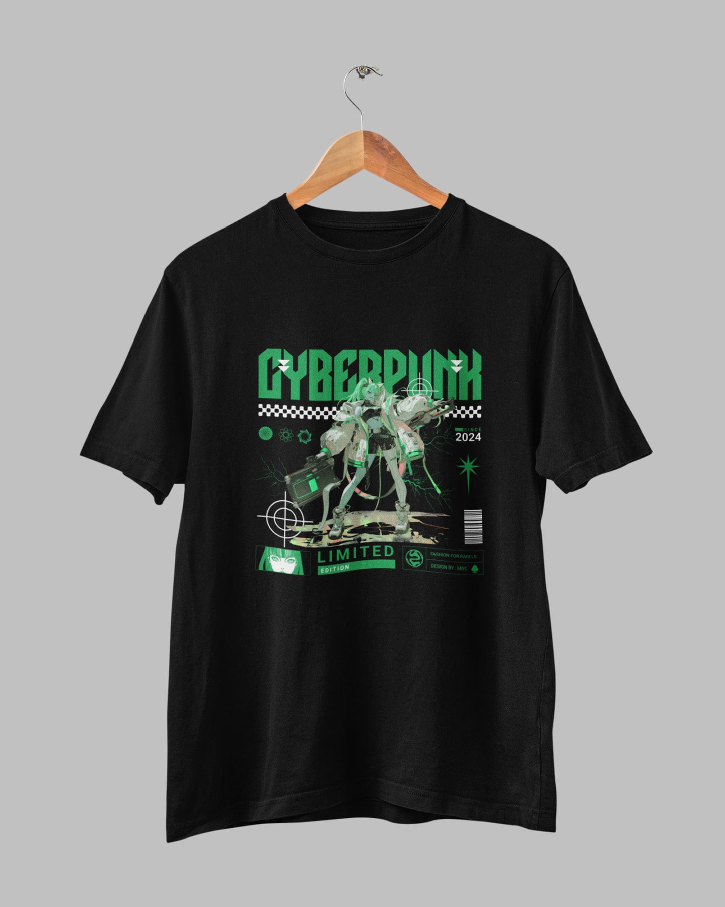 Menโs 100% Cotton Regular Fit T-Shirt - Cyberpunk