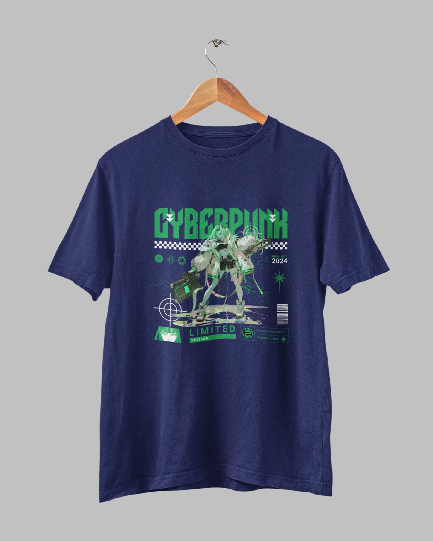 Menโs 100% Cotton Regular Fit T-Shirt - Cyberpunk