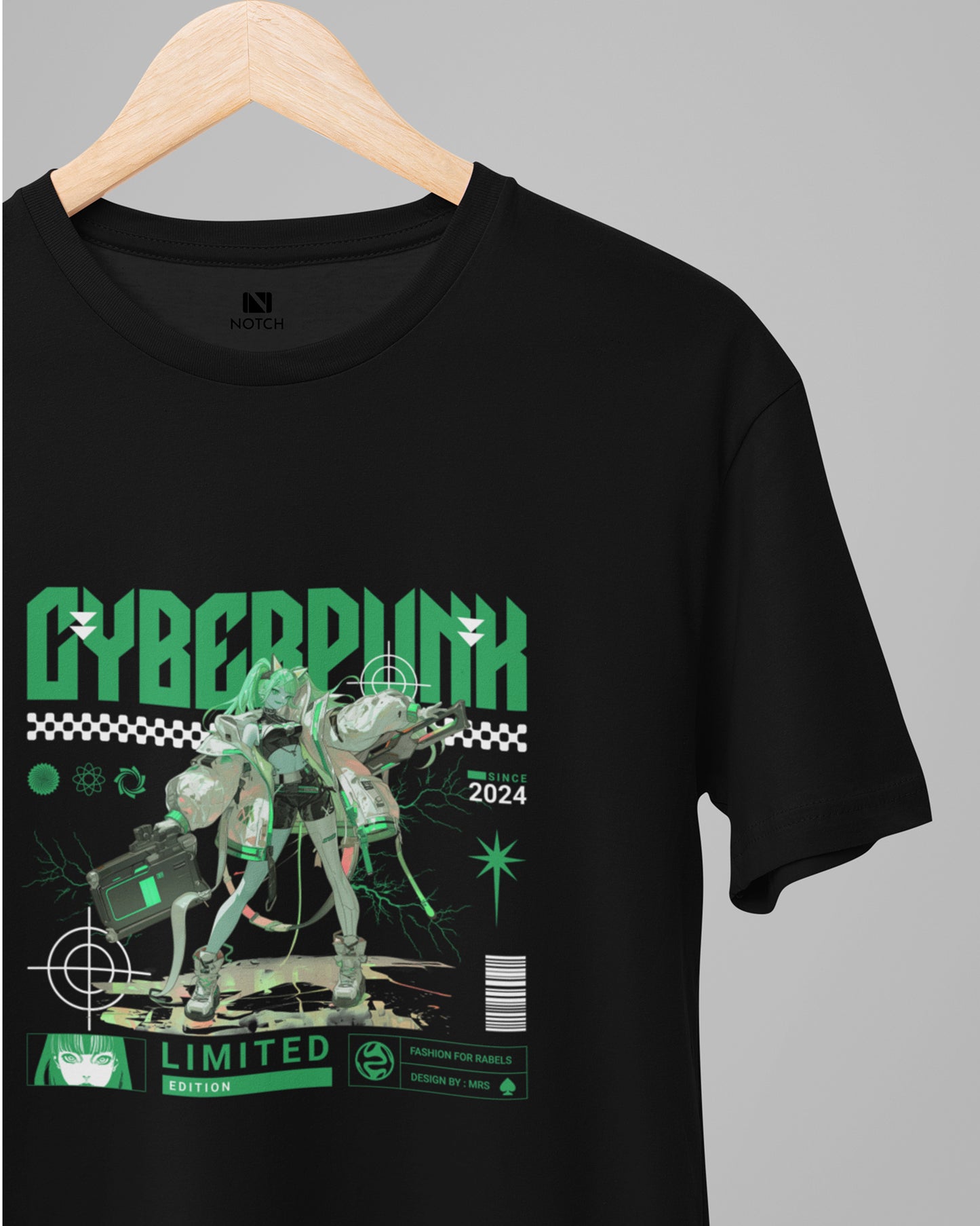 Menโs 100% Cotton Regular Fit T-Shirt - Cyberpunk