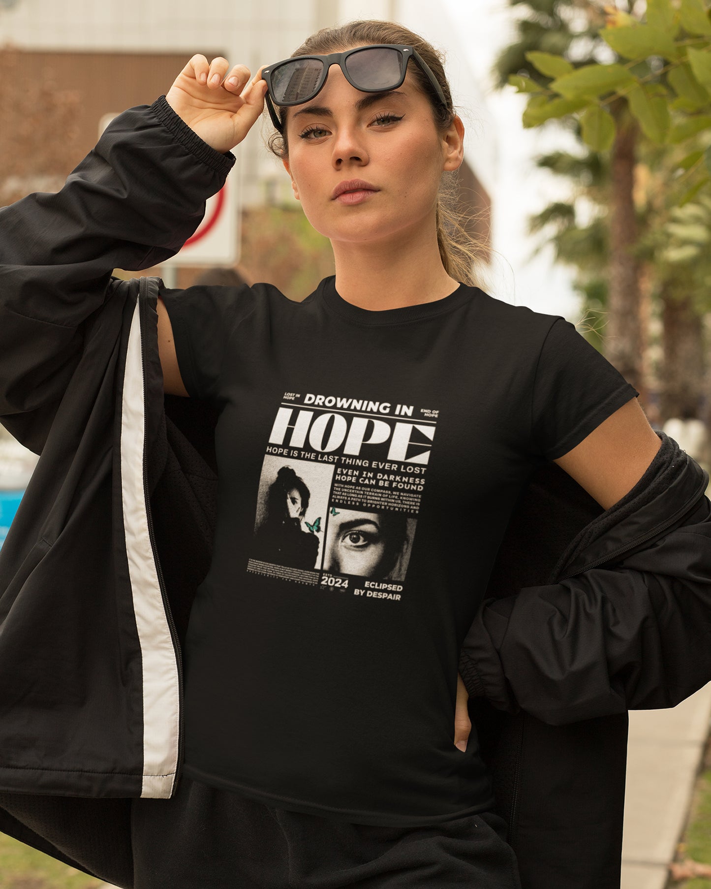 Womenโs Regular Fit Curved Hem T-Shirt โ Hope