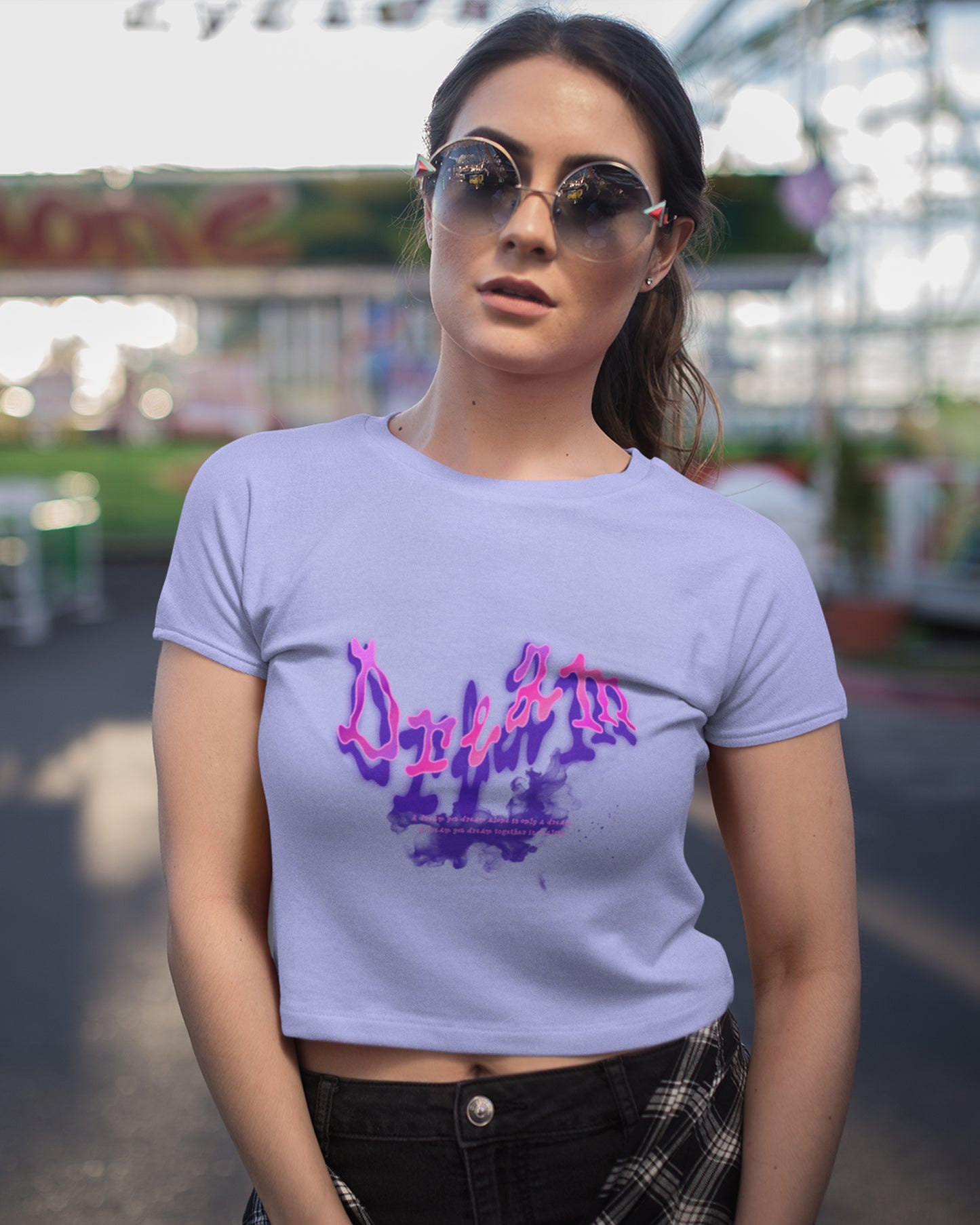 Women’s Cropped Cotton Tee - Dream