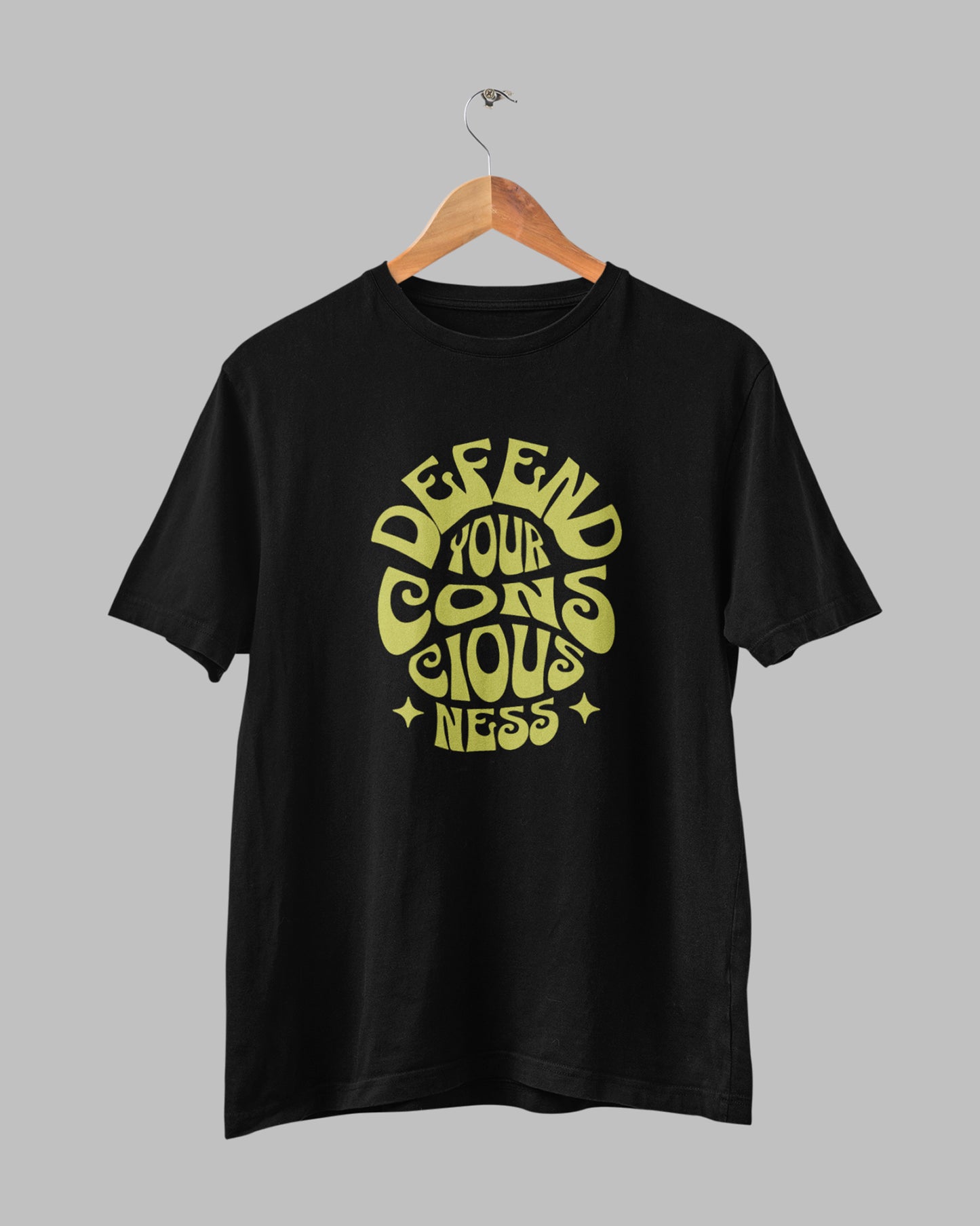 Menโs 100% Cotton Regular Fit T-Shirt โ Consciousness
