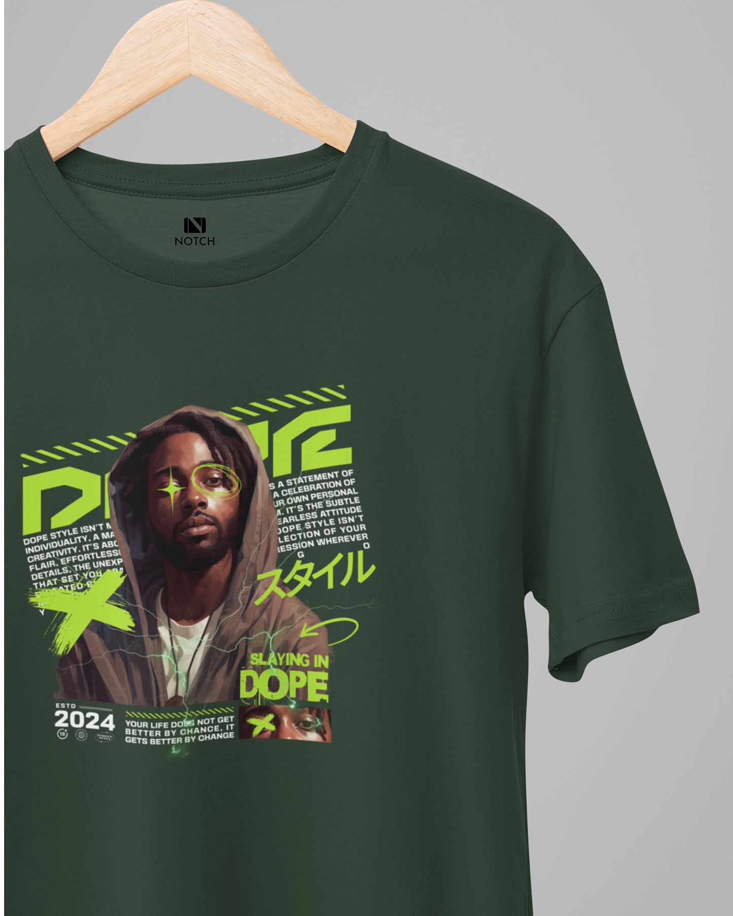 Menโs 100% Cotton Regular Fit T-Shirt โ Dope Style