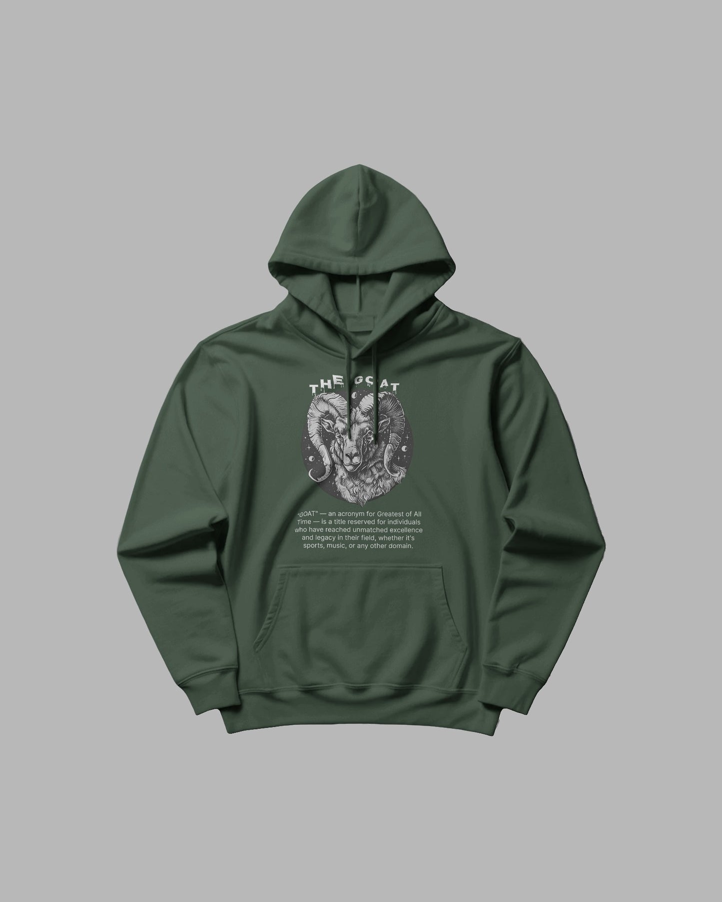 THE GOAT Hoodie โ Heavyweight Comfort, Legendary Style
