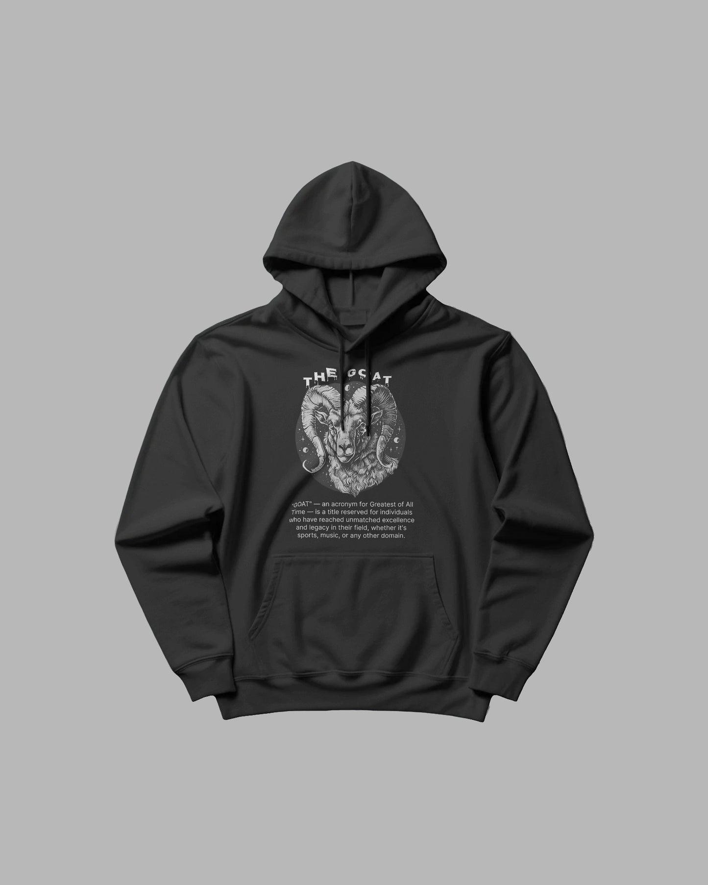 THE GOAT Hoodie โ Heavyweight Comfort, Legendary Style