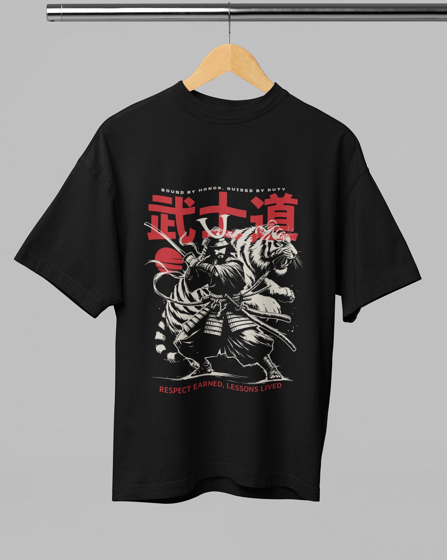 Menโs Oversized Terry-Knit Tee โ Premium Comfort - Ninja
