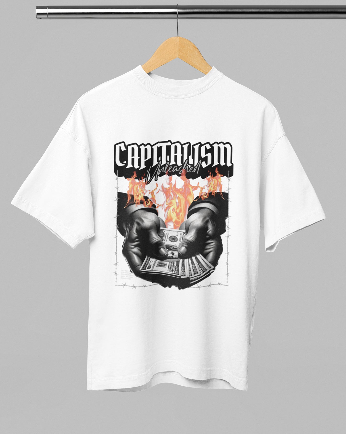 Men’s Oversized Terry-Knit Tee | Capitalism