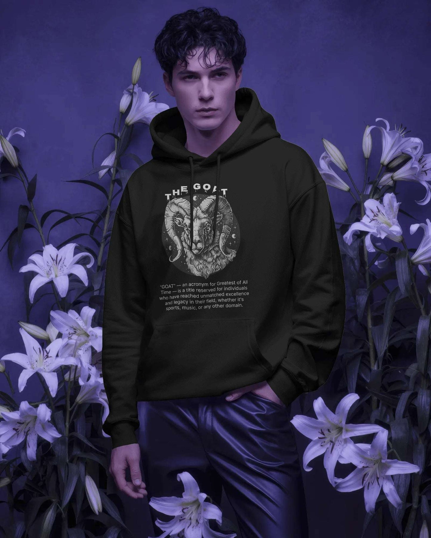 THE GOAT Hoodie โ Heavyweight Comfort, Legendary Style