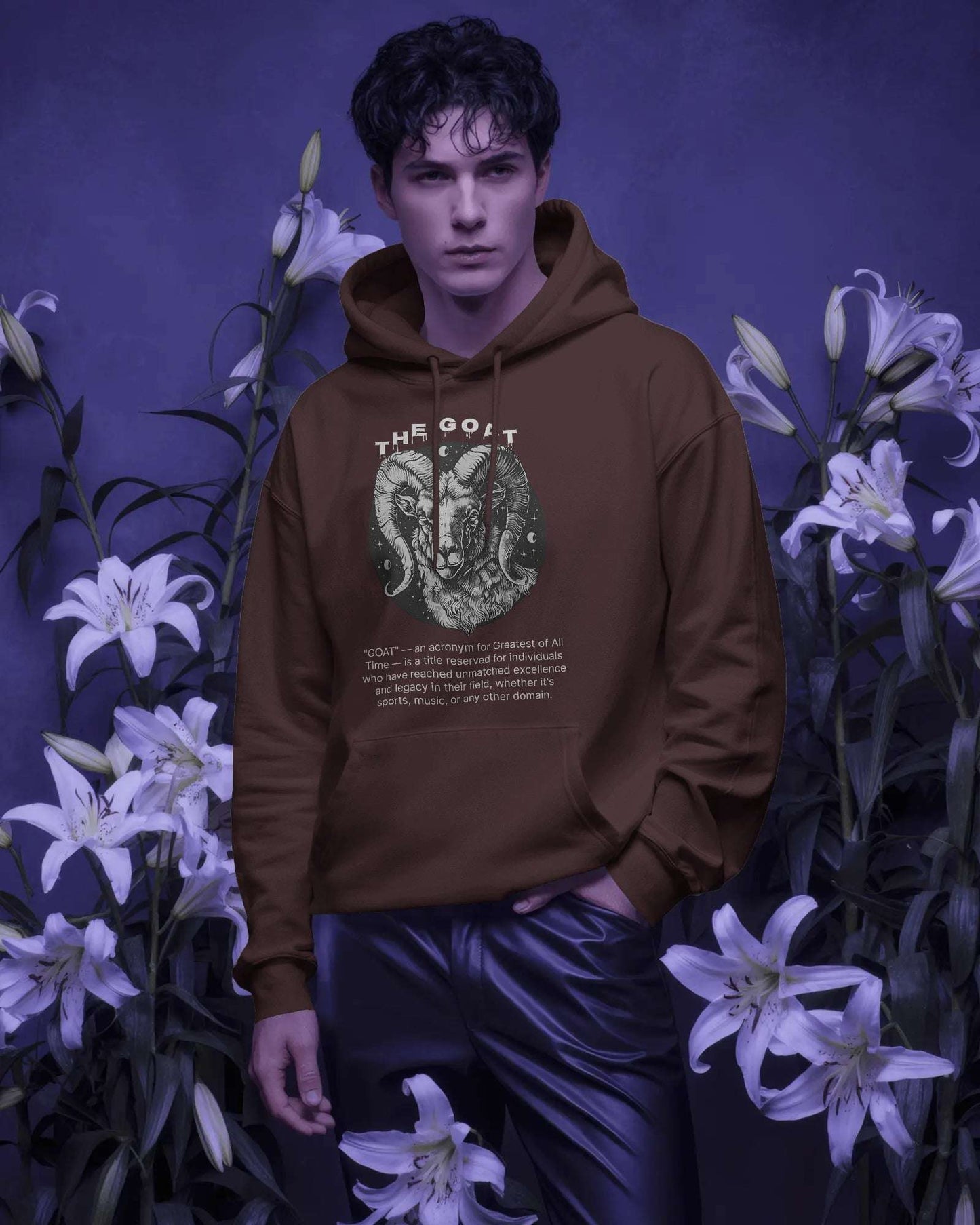 THE GOAT Hoodie โ Heavyweight Comfort, Legendary Style