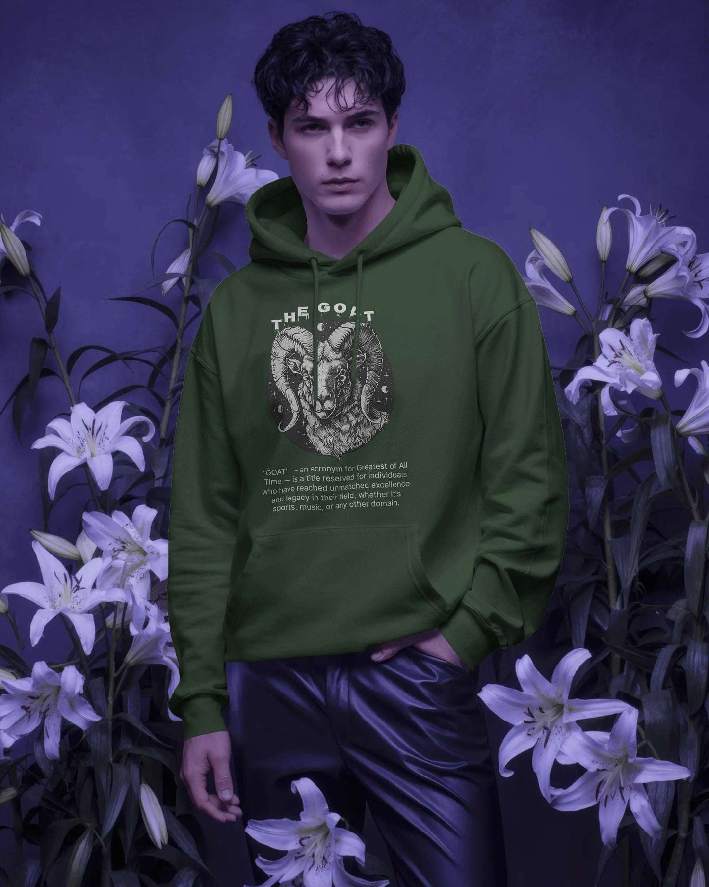 THE GOAT Hoodie โ Heavyweight Comfort, Legendary Style