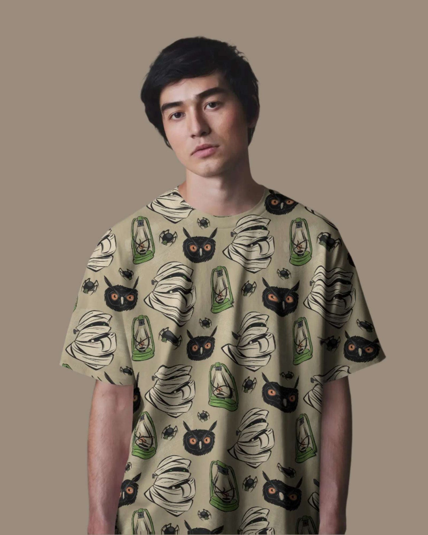 StreetFlex All-Over Print Tee โ 240 GSM Oversized Comfort