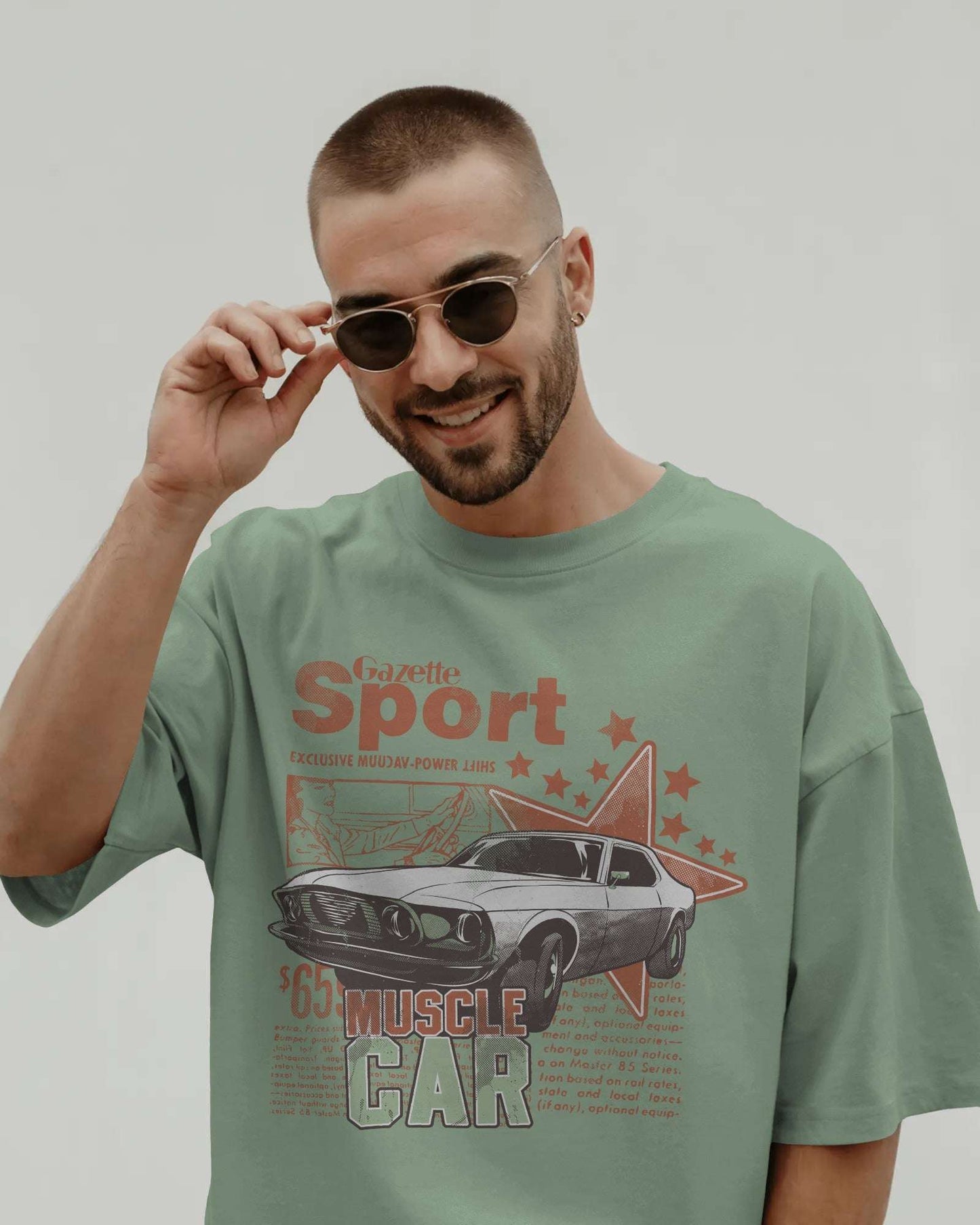 Men's Premium Terry-Knit Oversized T-Shirt โ 280 GSM