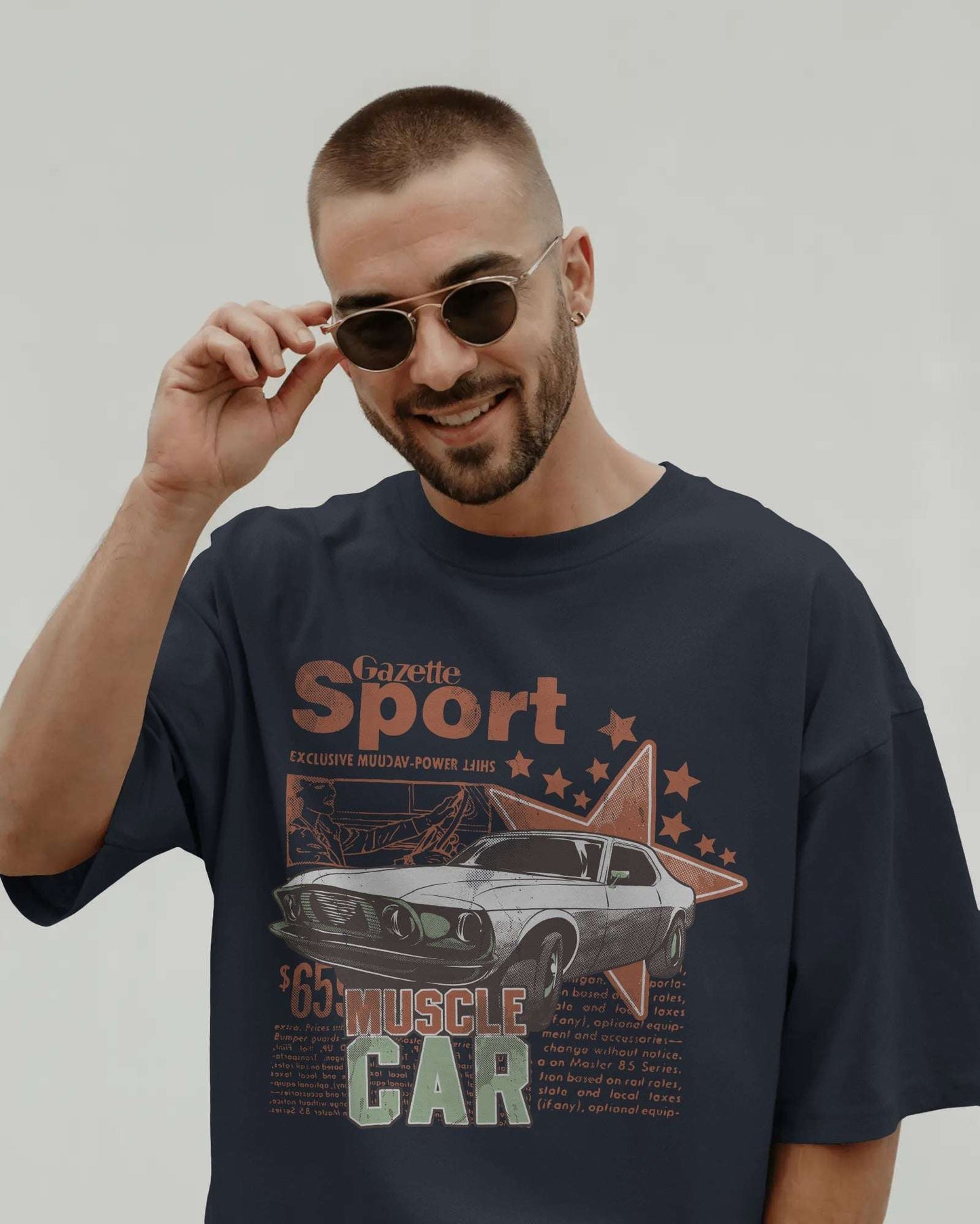 Men's Premium Terry-Knit Oversized T-Shirt โ 280 GSM