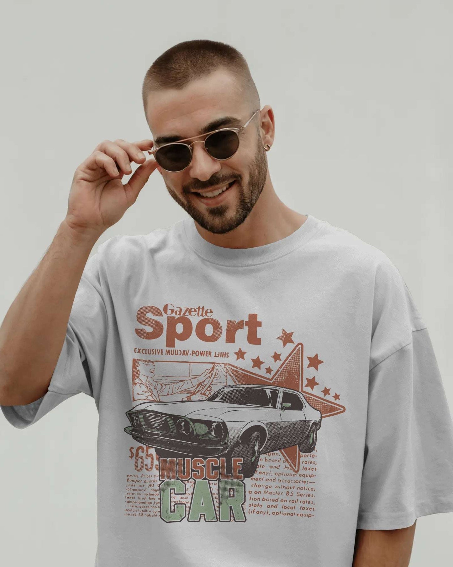 Men's Premium Terry-Knit Oversized T-Shirt โ 280 GSM