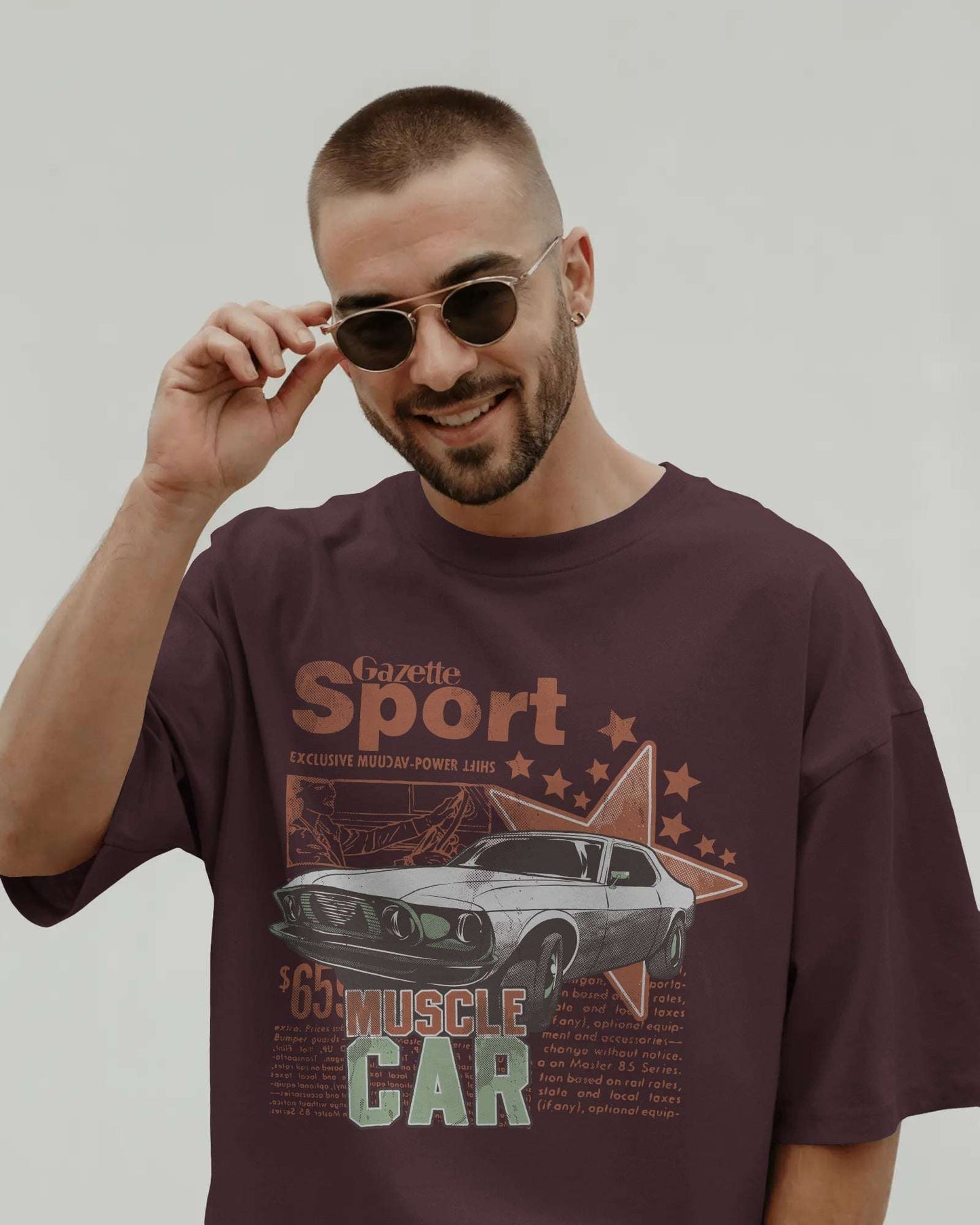 Men's Premium Terry-Knit Oversized T-Shirt โ 280 GSM