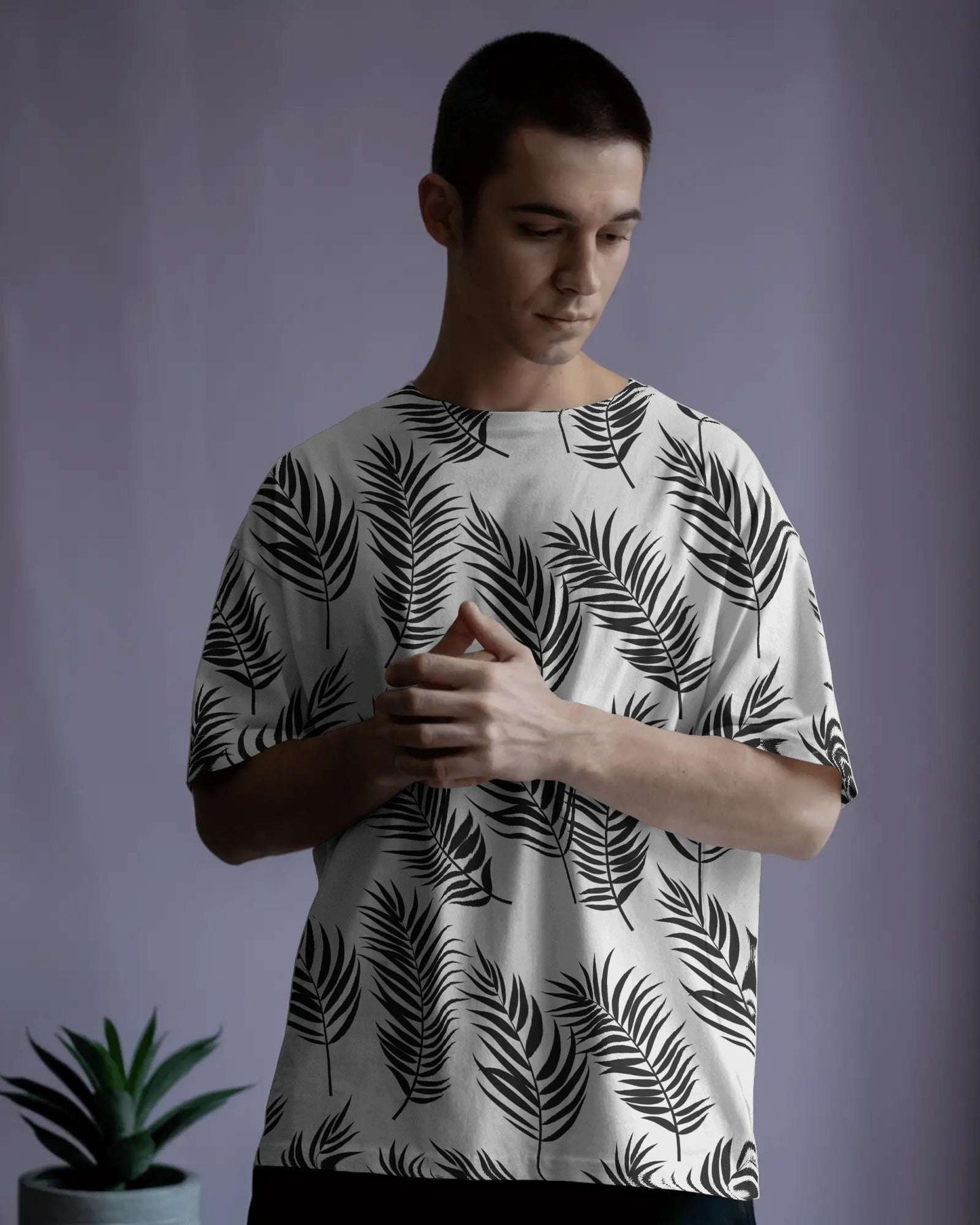 Graphite Drift Oversized Tee – Bold Prints. Built to Last.