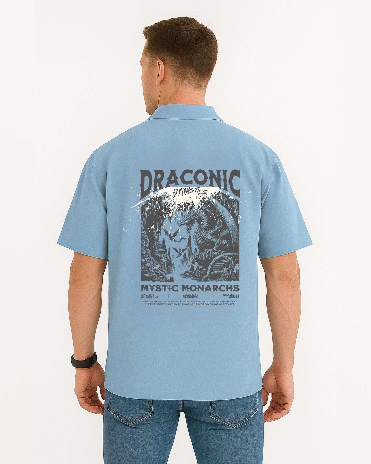 NOTCH Men's Oversized Relaxed Shirt – Crisp Cotton Comfort