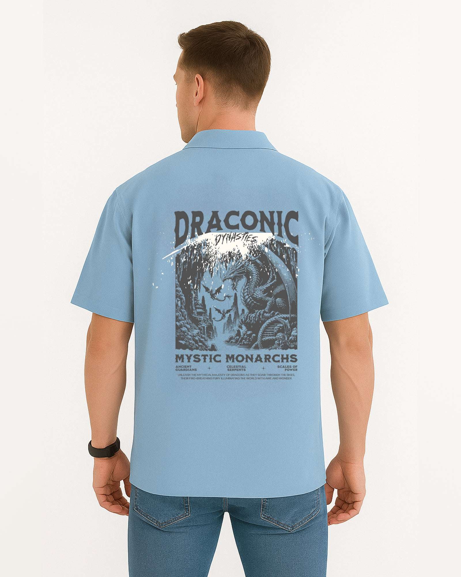 NOTCH Men's Oversized Relaxed Shirt – Crisp Cotton Comfort