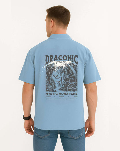 NOTCH Men's Oversized Relaxed Shirt – Crisp Cotton Comfort