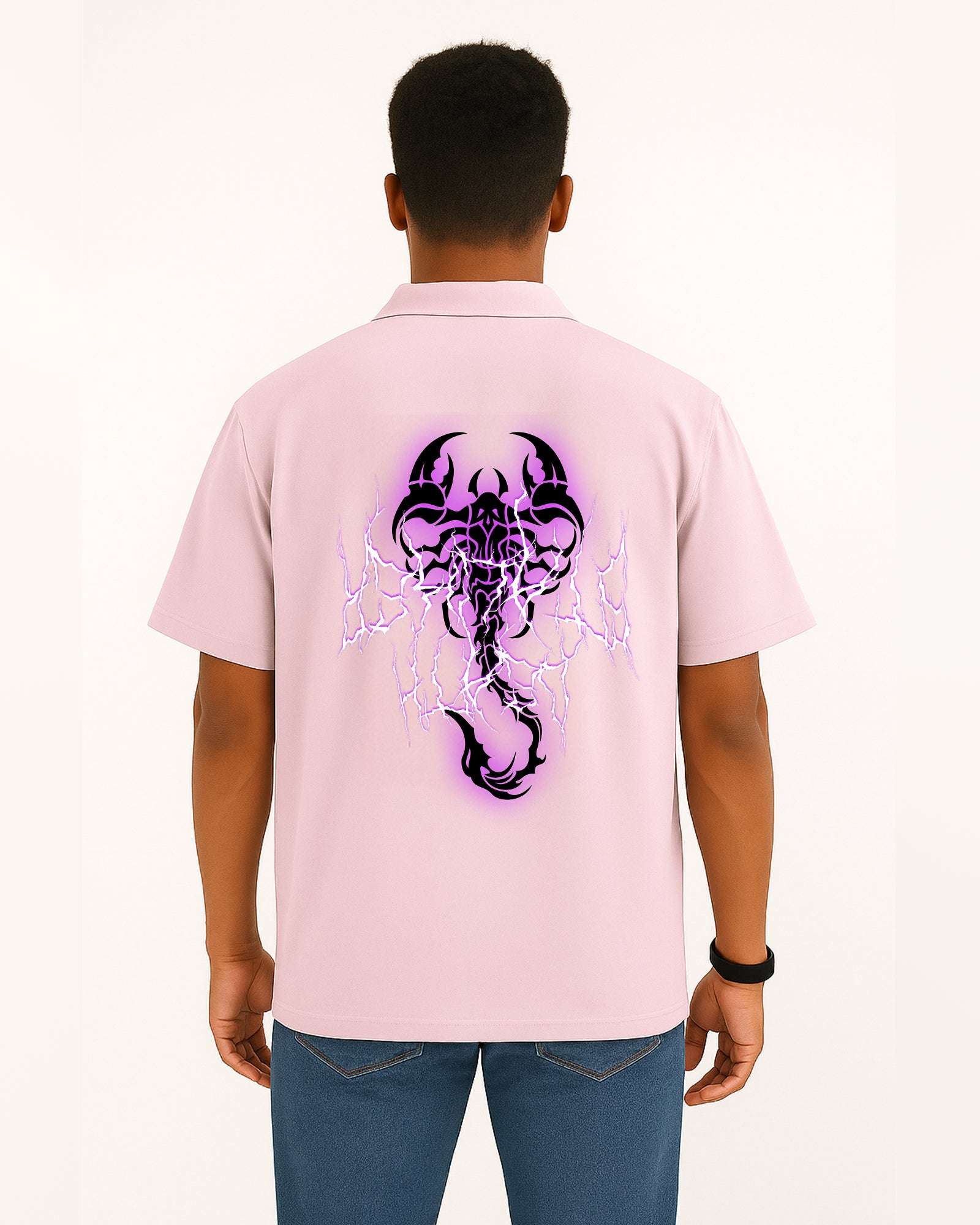 NOTCH Glow Scorpion Shirt – Night-Ready Vinyl Print for Men