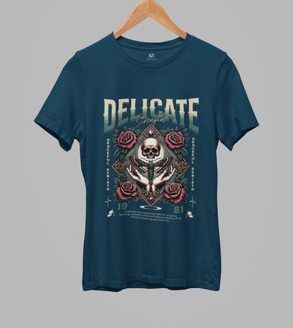 Women’s Curved Hem Cotton T-Shirt - Delicate