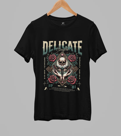 Women’s Curved Hem Cotton T-Shirt - Delicate