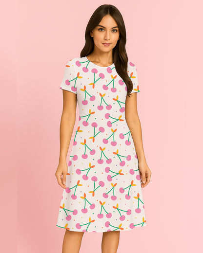 All-Day Elegance Fit & Flare Dress – Style That Moves With You