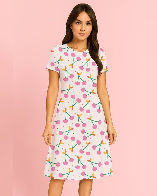 All-Day Elegance Fit & Flare Dress – Style That Moves With You