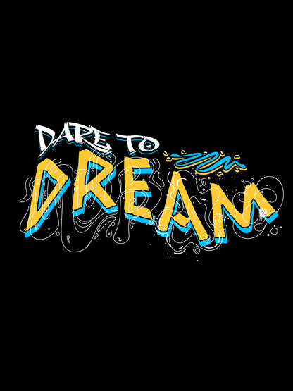 Women’s Cropped Cotton Tee - Dare to Dream