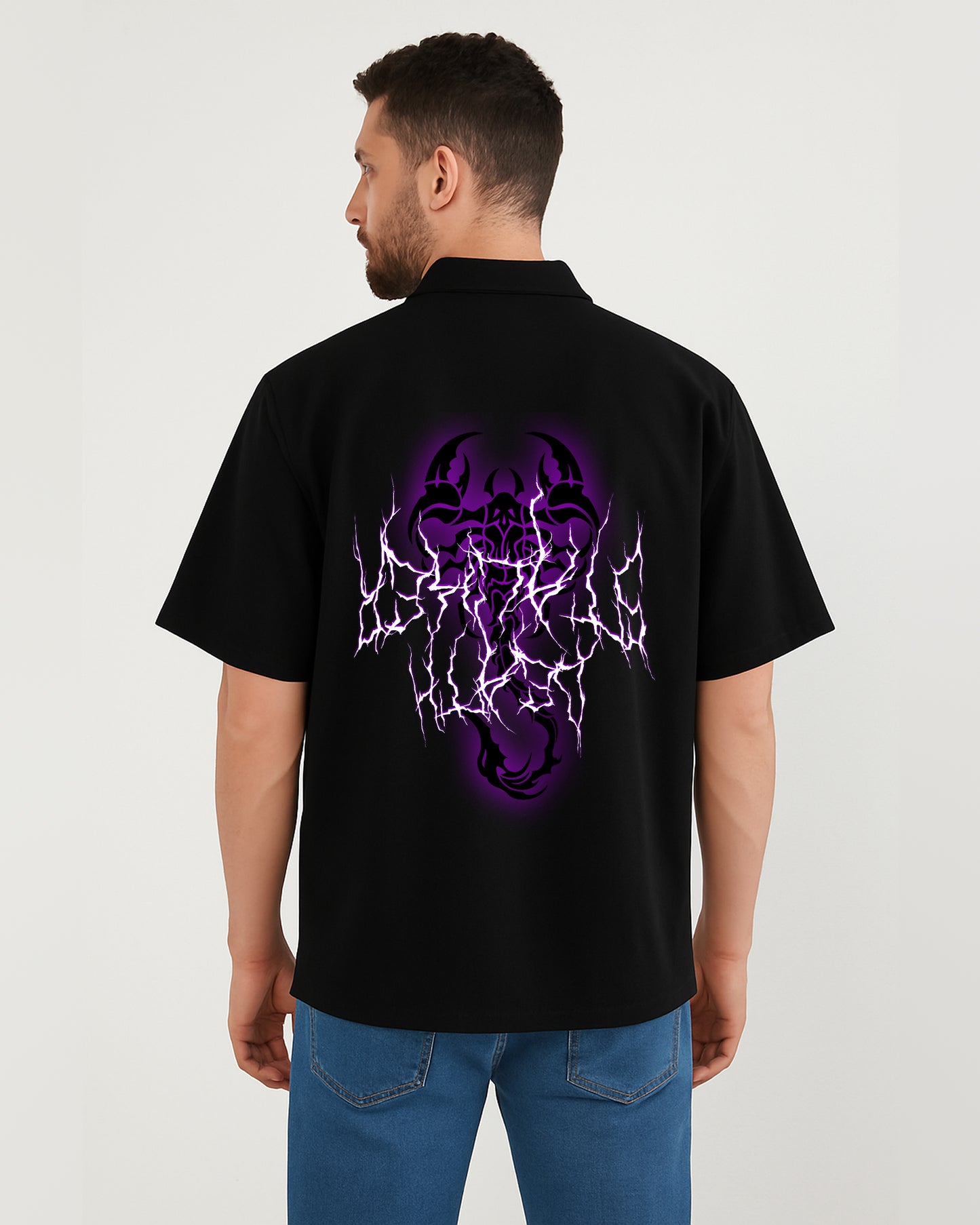 NOTCH Glow Scorpion Shirt – Night-Ready Vinyl Print for Men