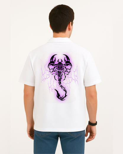 NOTCH Glow Scorpion Shirt – Night-Ready Vinyl Print for Men