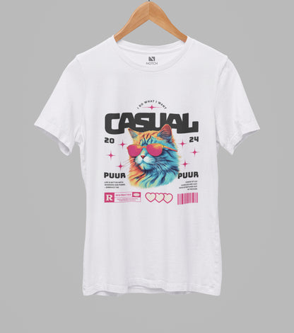 Women’s Curved Hem Cotton T-Shirt – Everyday Comfort, Timeless Style