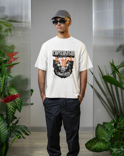 Men’s Oversized Terry-Knit Tee | Capitalism