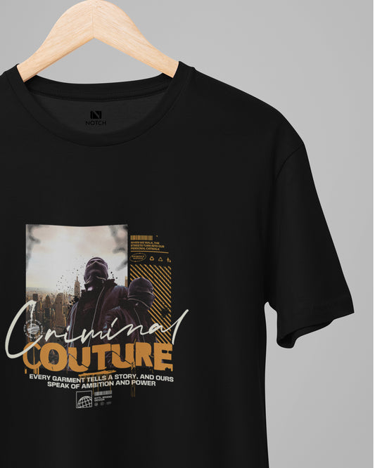 Men’s 100% Cotton Regular Fit T-Shirt - Criminal Couture