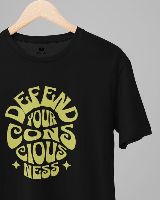 Men’s 100% Cotton Regular Fit T-Shirt –  Consciousness