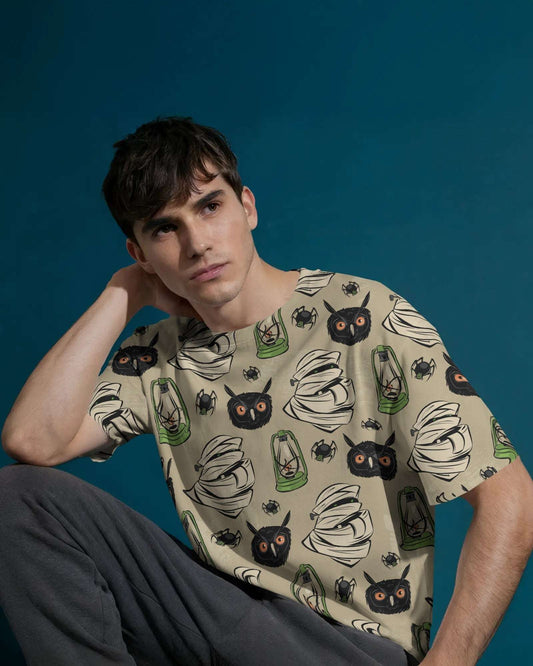 StreetFlex All-Over Print Tee – 240 GSM Oversized Comfort