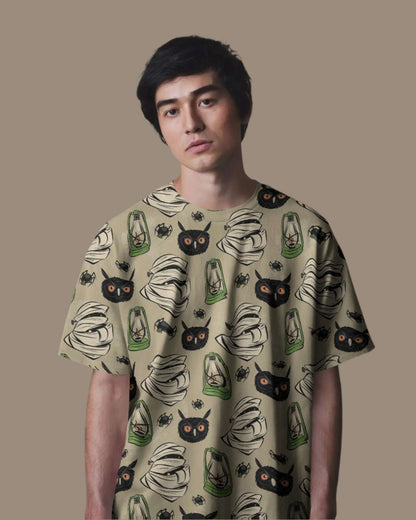 StreetFlex All-Over Print Tee – 240 GSM Oversized Comfort